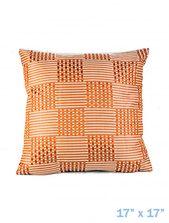 CHECKER FENCE DESIGN CUSHION COVER & FILLER